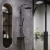 Душевая стойка Damixa Scandinavian Pure 936760300 черная матовая фото в интернет-магазине «Wasser-Haus.ru»