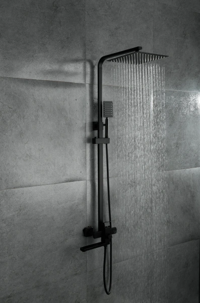 Душевая стойка Frap H802-6 F24802-6 черная фото в интернет-магазине «Wasser-Haus.ru»