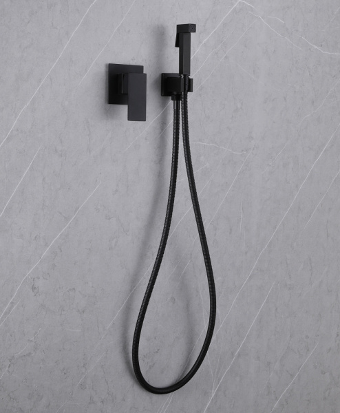 Смеситель ABBER Daheim AF8225B с гигиеническим душем, черный матовый фото в интернет-магазине «Wasser-Haus.ru»