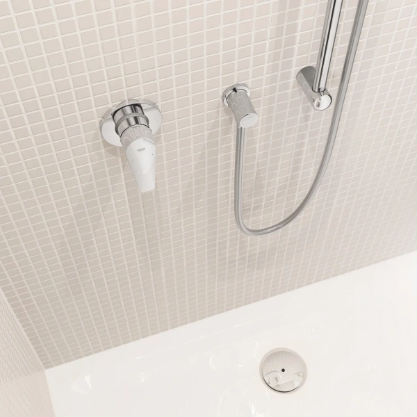 Встраиваемый смеситель для душа и ванны Grohe BauEdge 29040001 С ВНУТРЕННЕЙ ЧАСТЬЮ, хром фото в интернет-магазине «Wasser-Haus.ru»