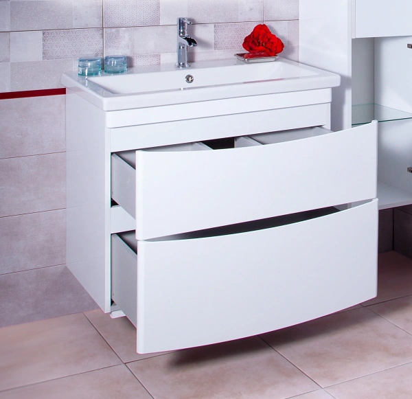 Мебель для ванной Бриклаер Вега 80 белая фото в интернет-магазине «Wasser-Haus.ru»