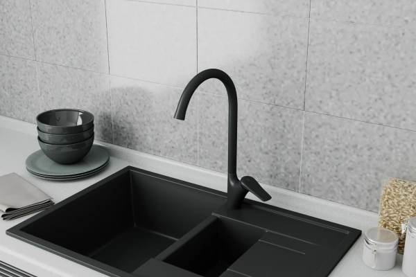 Смеситель для кухни Rush Nevis NE1735-22Black фото в интернет-магазине «Wasser-Haus.ru»