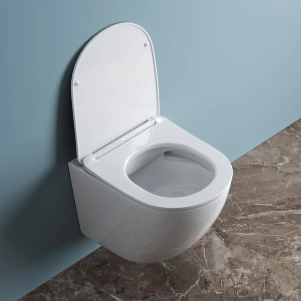 Комплект Унитаз подвесной BelBagno Uno + Инсталляция Geberit Duofix Delta 458.163.21.1 с кнопкой смыва, хром фото в интернет-магазине «Wasser-Haus.ru»