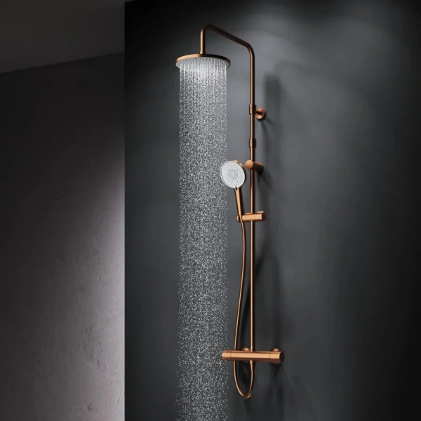 Душевая стойка AM.PM X-Joy F0785A444, розовое золото фото в интернет-магазине «Wasser-Haus.ru»