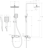 Душевая стойка BelBagno Ardente VSCM-CRM фото в интернет-магазине «Wasser-Haus.ru»