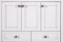 Мебель для ванной ASB-Woodline Салерно 80 белая, патина серебро фото в интернет-магазине «Wasser-Haus.ru»