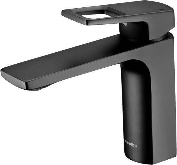 Смеситель для раковины Swedbe Kronos 2010B черный матовый фото в интернет-магазине «Wasser-Haus.ru»
