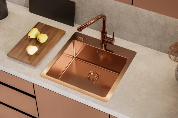 Смеситель для кухни Alveus Zeos 1136502 медь фото в интернет-магазине «Wasser-Haus.ru»