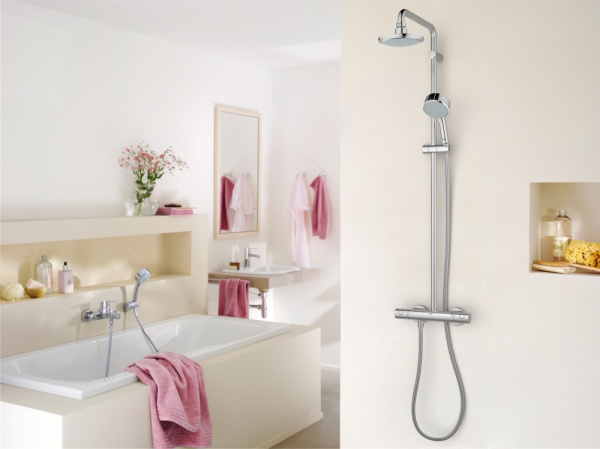 Смеситель Grohe Eurostyle Cosmopolitan 33591002 для ванны с душем фото в интернет-магазине «Wasser-Haus.ru»