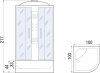 Душевая кабина River Temza 100/44 MT фото в интернет-магазине «Wasser-Haus.ru»