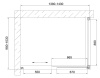 Душевой уголок Vegas Glass ZP+ZPV 140*100 08 01 профиль глянцевый хром, стекло прозрачное фото в интернет-магазине «Wasser-Haus.ru»