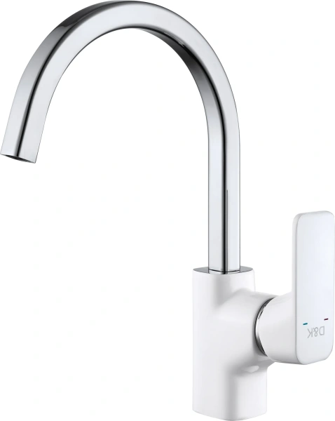 Комплект Мойка кухонная Marrbaxx Энди Z016Q001 белый лед + Смеситель D&K Berlin Steinbeis DA1432416 белый фото в интернет-магазине «Wasser-Haus.ru»