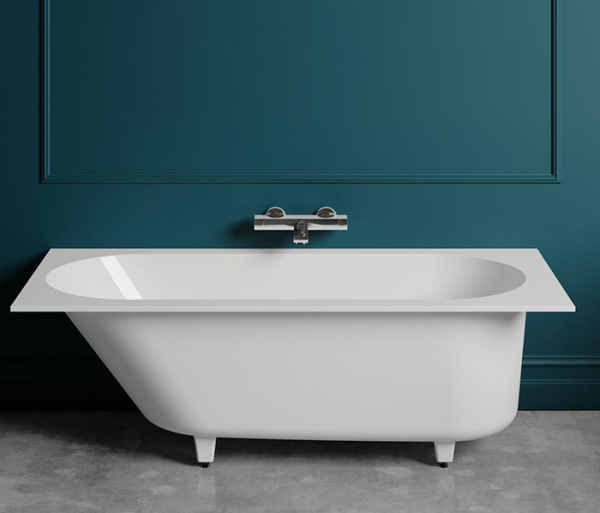 Ванна из искусственного камня Salini Ornella Kit 180x80 глянцевая, с щелевидным переливом фото в интернет-магазине «Wasser-Haus.ru»