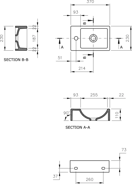 Рукомойник BOCCHI Mini 1419-001-0326 R, глянцевый белый фото в интернет-магазине «Wasser-Haus.ru»