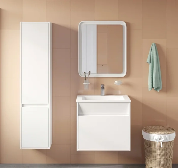 Мебель для ванной IDDIS Esper 60 подвесная, белая фото в интернет-магазине «Wasser-Haus.ru»