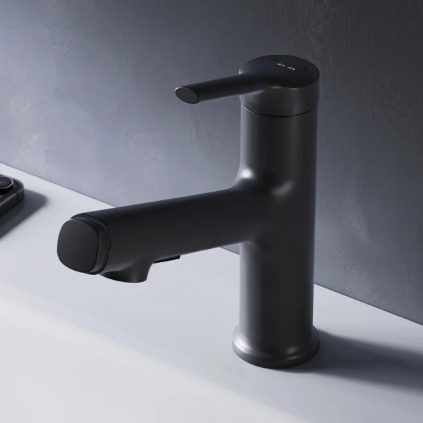 Смеситель для раковины AM.PM X-Joy S F85B02922 черный фото в интернет-магазине «Wasser-Haus.ru»