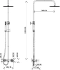 Душевая стойка Boheme Stick 128-BB black diamond black фото в интернет-магазине «Wasser-Haus.ru»