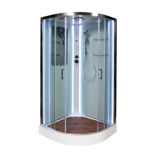 Душевая кабина AvaCan A01 LED с кнопкой фото в интернет-магазине «Wasser-Haus.ru»