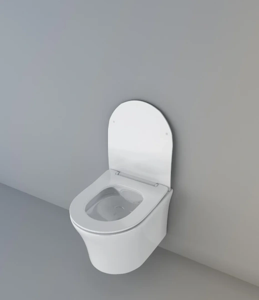 Унитаз подвесной Cerutti Spa Adige Aria 7837 безободковый, с микролифтом фото в интернет-магазине «Wasser-Haus.ru»