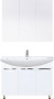 Мебель для ванной Misty Лаванда 80 белая эмаль, прямая фото в интернет-магазине «Wasser-Haus.ru»