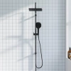 Душевая стойка Damixa Merkur 940000300 черная матовая фото в интернет-магазине «Wasser-Haus.ru»