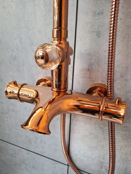 Душевая стойка AltroBagno Beatrice 030423 ROr, розовое золото фото в интернет-магазине «Wasser-Haus.ru»