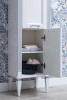 Шкаф-пенал Aquanet Селена 40 R, белый, серебро фото в интернет-магазине «Wasser-Haus.ru»