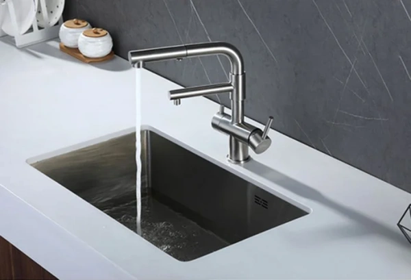 Смеситель для кухни Zorg Sanitary SZR-3216 хром фото в интернет-магазине «Wasser-Haus.ru»