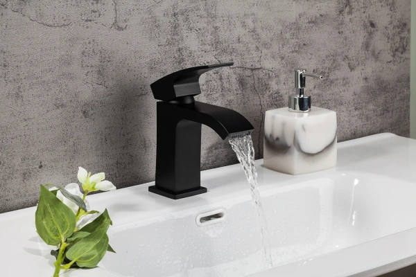 Смеситель для раковины Gappo G07-6 G1007-6 черный фото в интернет-магазине «Wasser-Haus.ru»