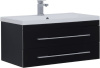 Мебель для ванной Aquanet Верона 90 подвесная черная фото в интернет-магазине «Wasser-Haus.ru»