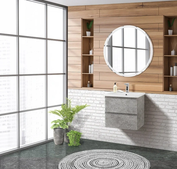 Мебель для ванной комнаты BelBagno Albano-Cer 50 подвесная, cemento verona grigio фото в интернет-магазине «Wasser-Haus.ru»