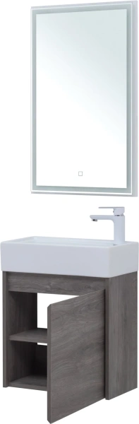 Мебель для ванной Aquanet Nova Lite 50 дуб рошелье фото в интернет-магазине «Wasser-Haus.ru»