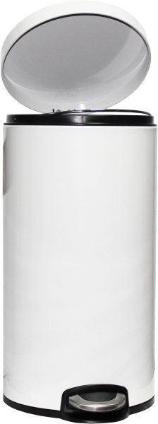 Мусорное ведро Binele Lux WP30LW 30 л, белое фото в интернет-магазине «Wasser-Haus.ru»