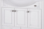 Мебель для ванной ASB-Woodline Салерно 80 белая, патина серебро фото в интернет-магазине «Wasser-Haus.ru»