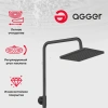 Душевая стойка Agger Brilliant A0394444 черный фото в интернет-магазине «Wasser-Haus.ru»