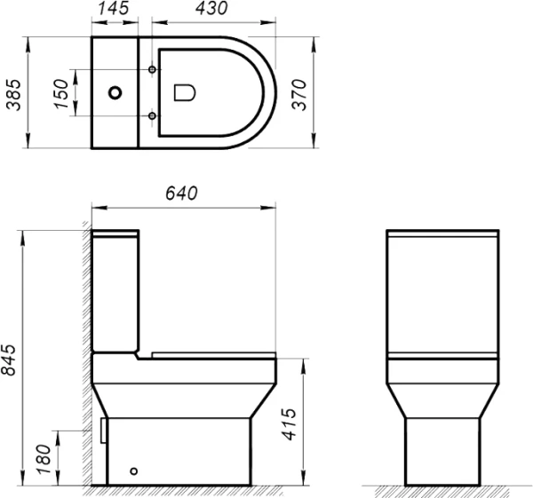 Унитаз-компакт BelBagno Norma BB339CPR безободковый, крышка Piano BB2111SC с микролифтом, бачок BB339T фото в интернет-магазине «Wasser-Haus.ru»
