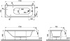 Акриловая ванна VitrA Optimum Neo 170x70 фото в интернет-магазине «Wasser-Haus.ru»