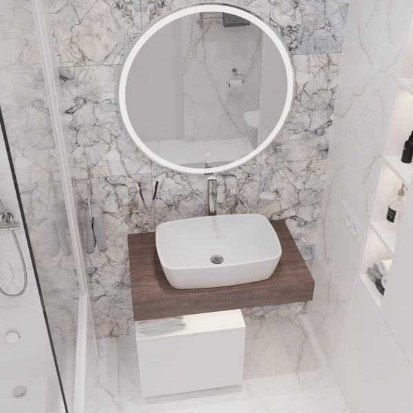 Раковина VitrA Shift 7075B003-0016 55 см фото в интернет-магазине «Wasser-Haus.ru»