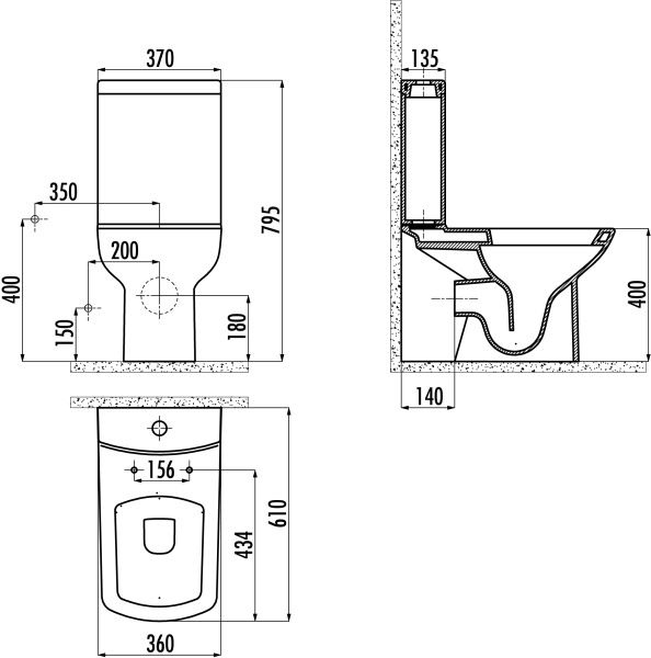 Бачок для унитаза Creavit Lara LR410 белый фото в интернет-магазине «Wasser-Haus.ru»