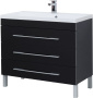 Мебель для ванной Aquanet Верона 100 черная фото в интернет-магазине «Wasser-Haus.ru»