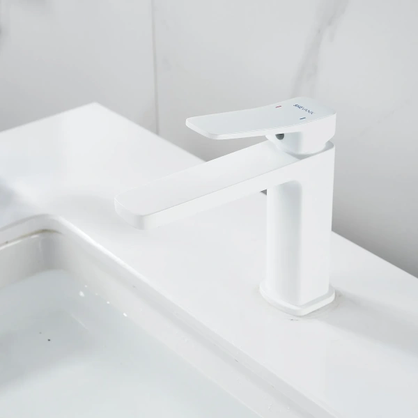 Смеситель для раковины Shevanik S9901C белый фото в интернет-магазине «Wasser-Haus.ru»