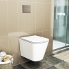 Унитаз подвесной Bauedge Stil BS0002 безободковый, с микролифтом, белый фото в интернет-магазине «Wasser-Haus.ru»