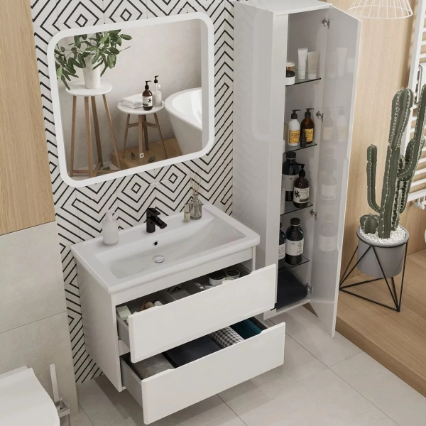 Тумба с раковиной SanStar Riana 80 подвесная фото в интернет-магазине «Wasser-Haus.ru»