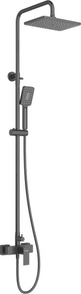 Душевая стойка Cezares Slider SLIDER-CD-NOP, со смесителем, матовый черный фото в интернет-магазине «Wasser-Haus.ru»