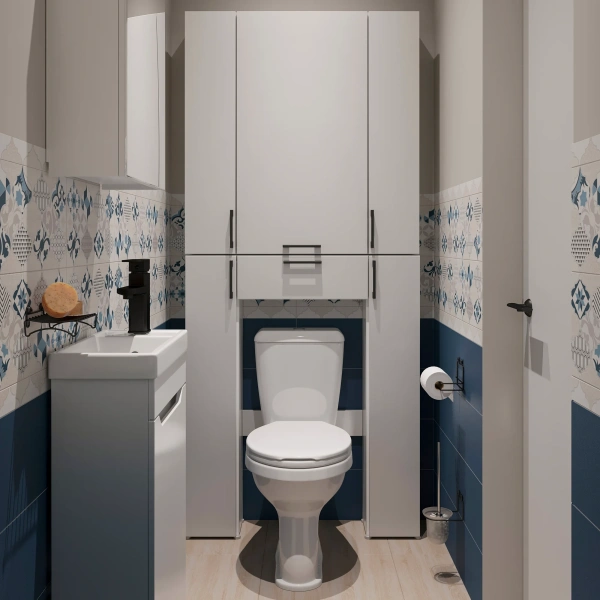 Шкаф DIWO Суздаль 87 для туалета, нижний фото в интернет-магазине «Wasser-Haus.ru»