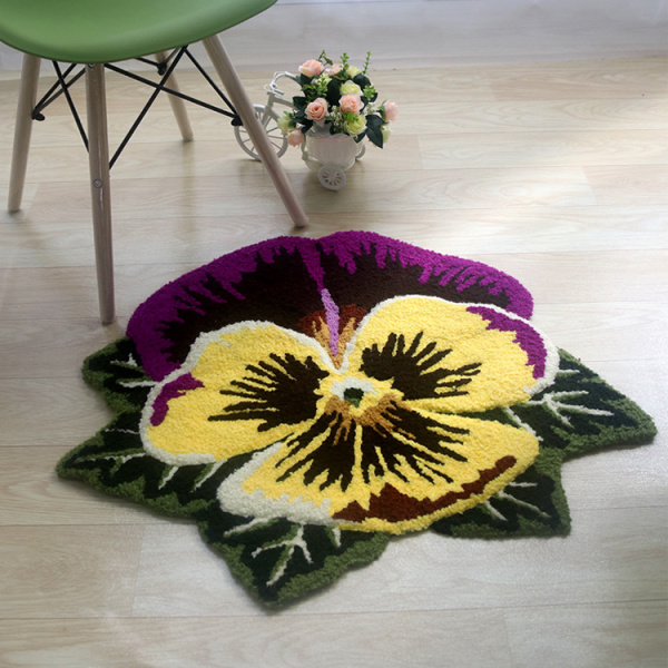 Коврик Carnation Home Fashions Pansies 80 см фото в интернет-магазине «Wasser-Haus.ru»