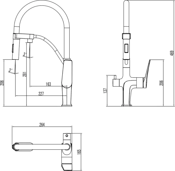 Комплект Мойка кухонная Marrbaxx Линди Z008Q001 белый лед + Смеситель Lemark Comfort LM3074C-White с гибким изливом, хром, белый фото в интернет-магазине «Wasser-Haus.ru»