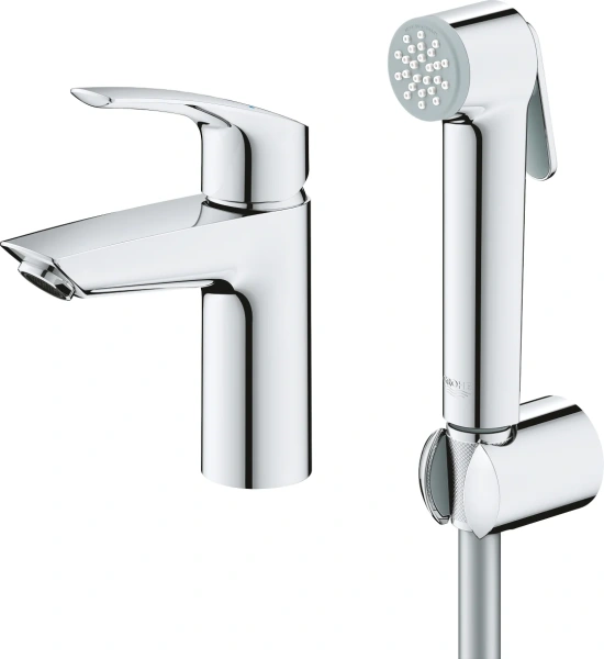 Смеситель для раковины Grohe Eurosmart 23124003 с гигиеническим душем фото в интернет-магазине «Wasser-Haus.ru»