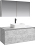 Мебель для ванной Aqwella 5 stars Mobi 120 бетон светлый фото в интернет-магазине «Wasser-Haus.ru»