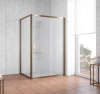 Душевой уголок Vegas Glass ZP+ZPV 140*80 05 10 профиль бронза, стекло сатин фото в интернет-магазине «Wasser-Haus.ru»